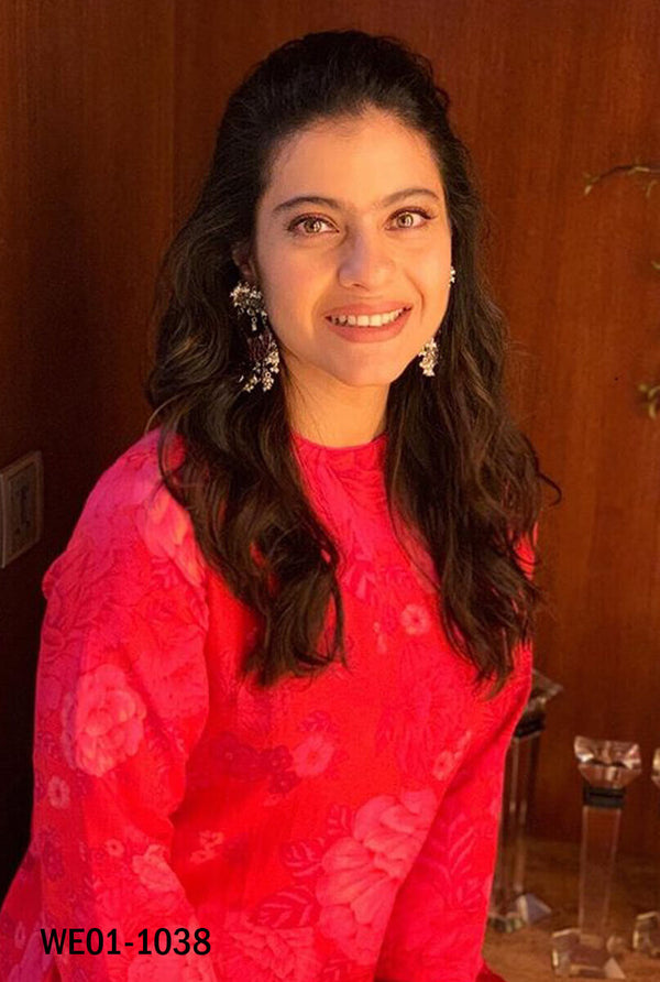 Red Kurti With Styalish Pant