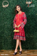 Red Knee Length Gorgeous Top