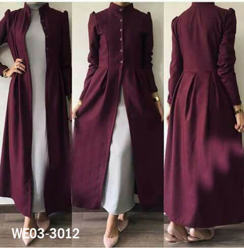 Purple Colour Kurti With Jacket