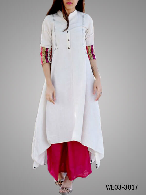 Red Palazzo Kurta Set