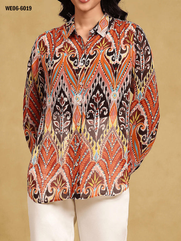 Women Relaxed Printed Casual Shirt