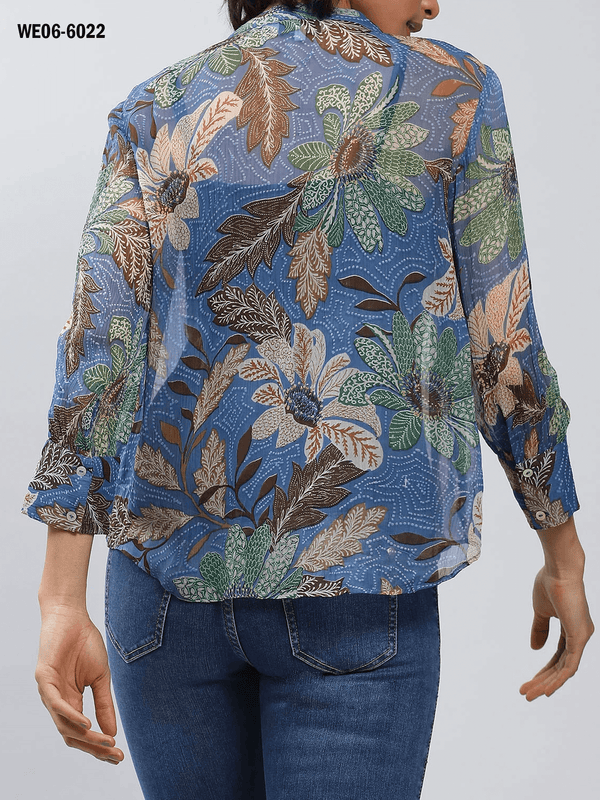 Blue Printed Shirt