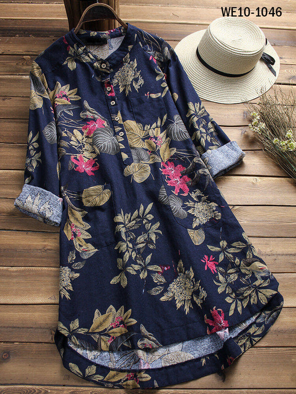 Floral Printed Long Shirts