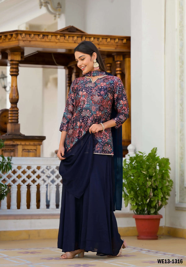 Latest Flower Printed Suit