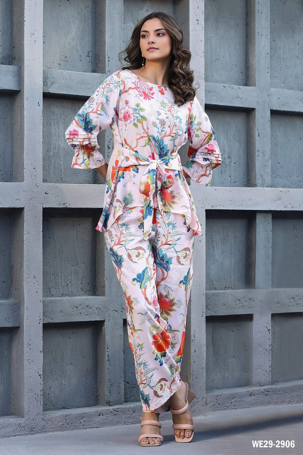 Digital cotton printed co-ords set