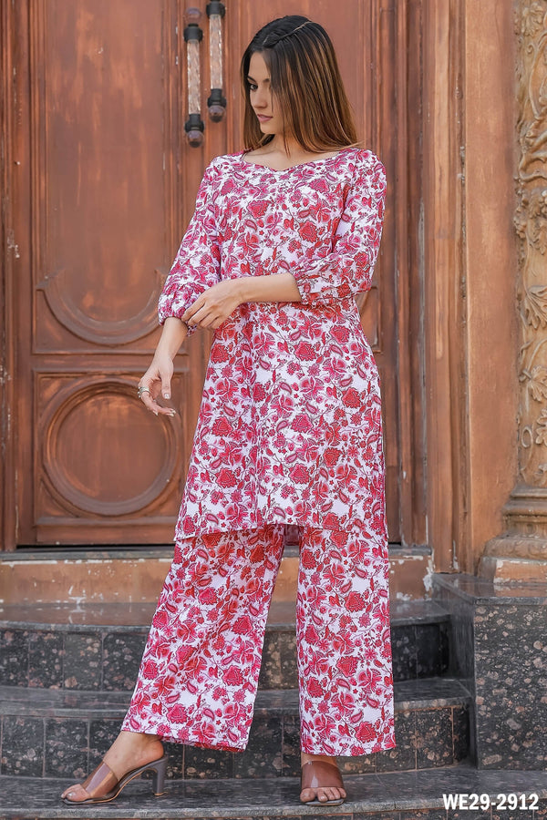 Digital floral printed co-ords set