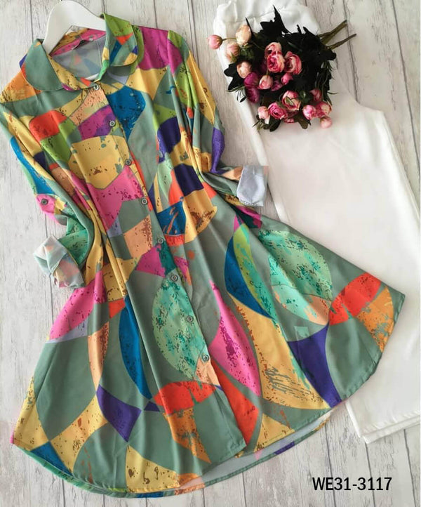 Fancy Printed Shirt With Palazzo