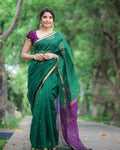 Women's Traditional Saree Soft Silk Saree With Blouse Piece