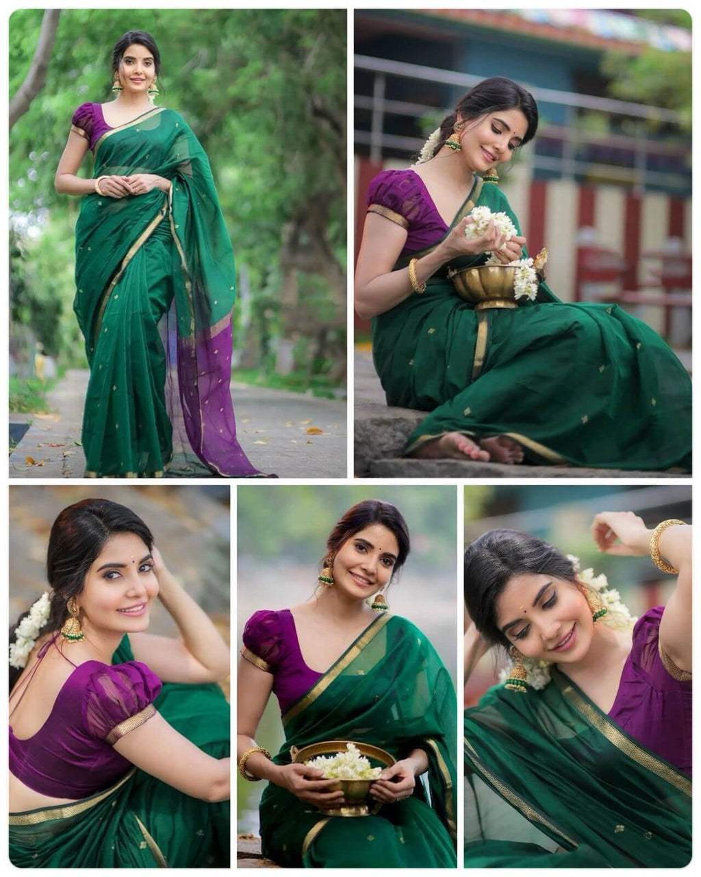 Women's Traditional Saree Soft Silk Saree With Blouse Piece