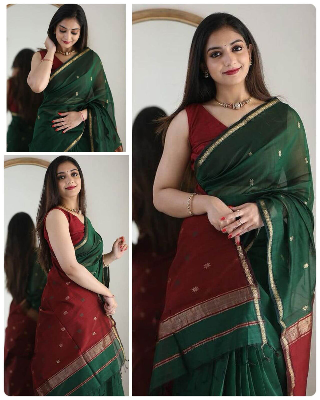 Traditional Saree Soft Silk Saree With Blouse Piece