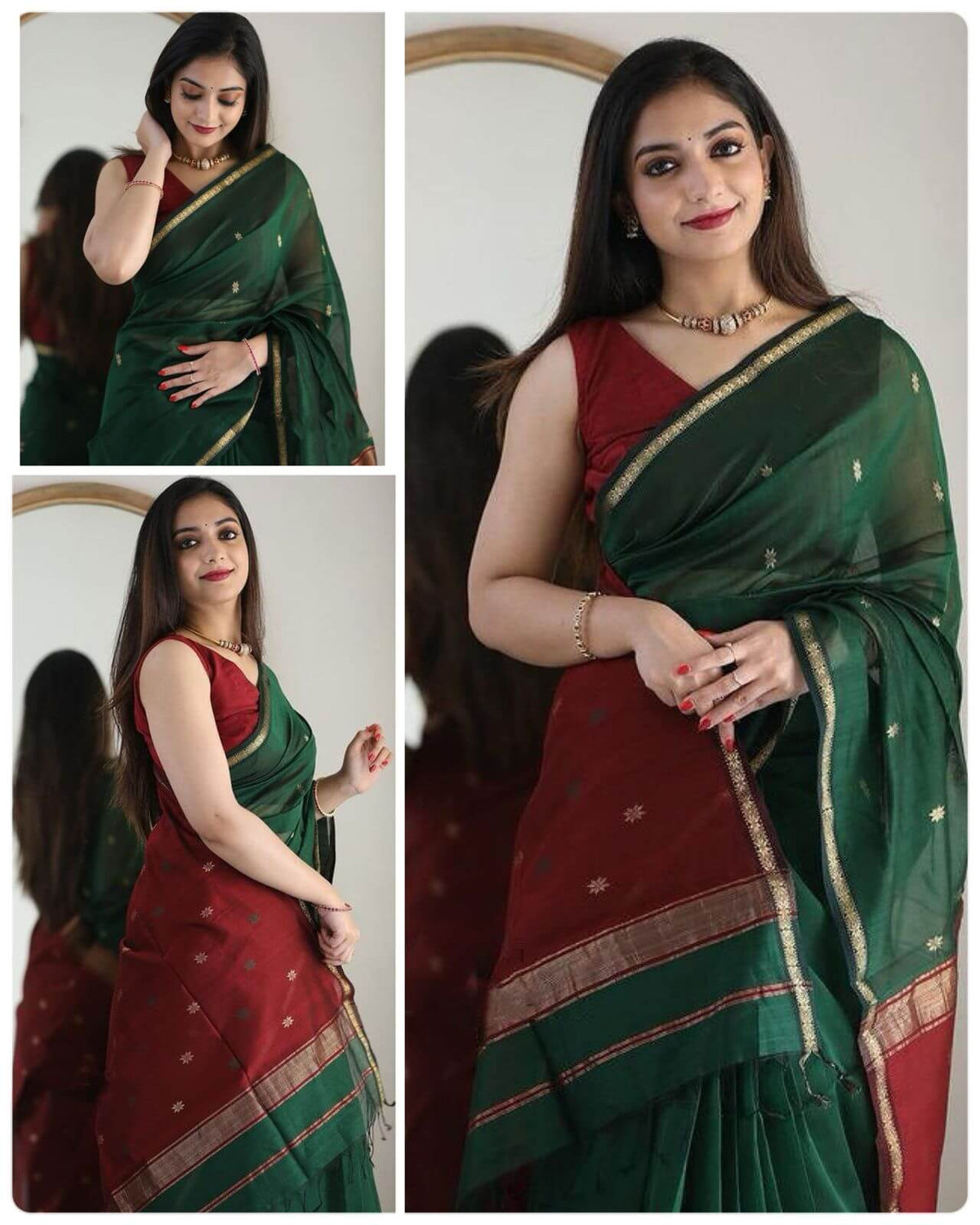Traditional Saree Soft Silk Saree With Blouse Piece