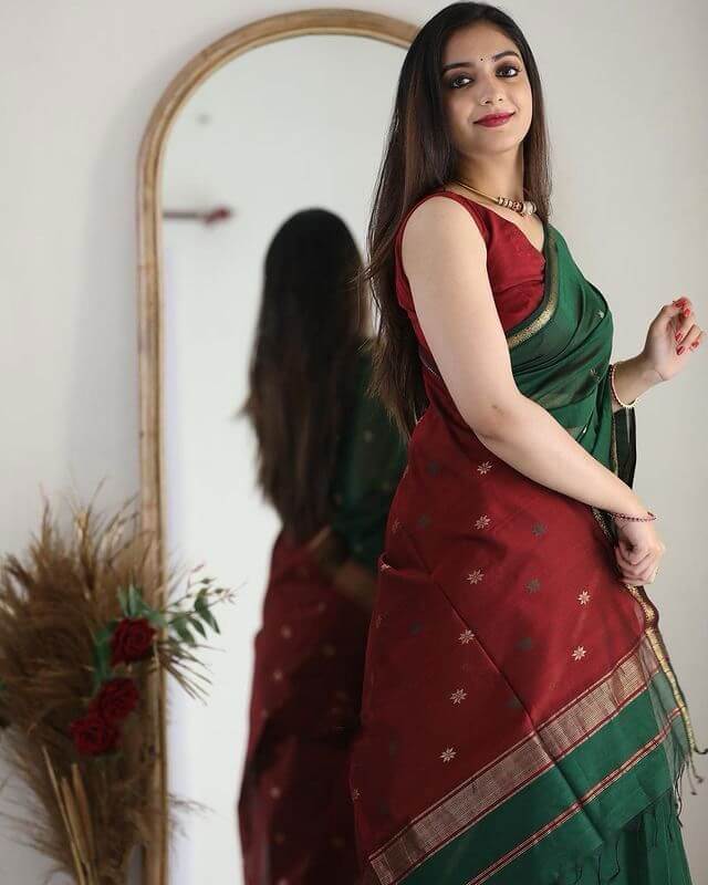 Traditional Saree Soft Silk Saree With Blouse Piece