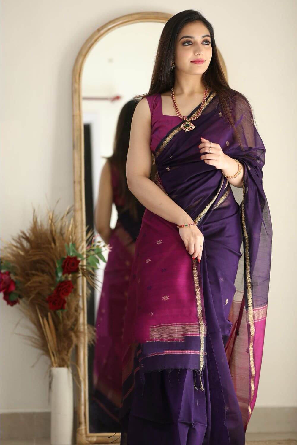 Traditional Saree Soft Silk Saree With Blouse Piece