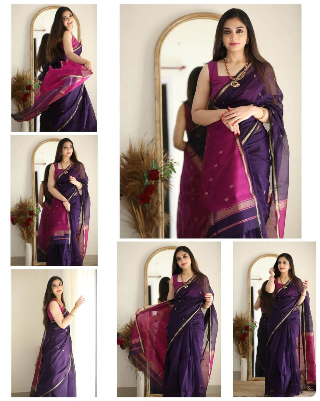 Traditional Saree Soft Silk Saree With Blouse Piece