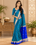 Women's Navatri Speacial Soft Silk Saree With Blouse